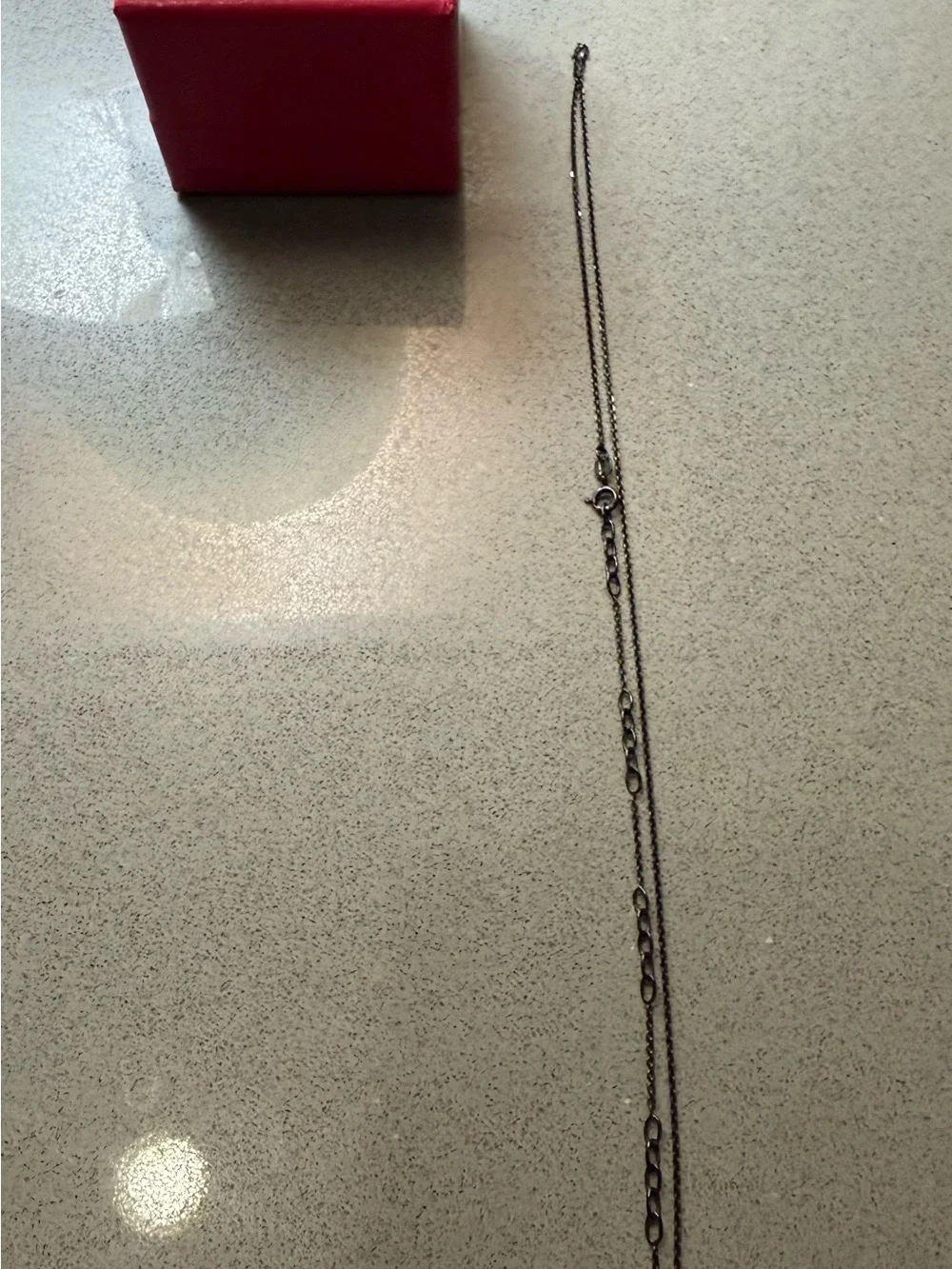 Helen Ficalora 925 oxidized silver chain. Adjustable w many loops.